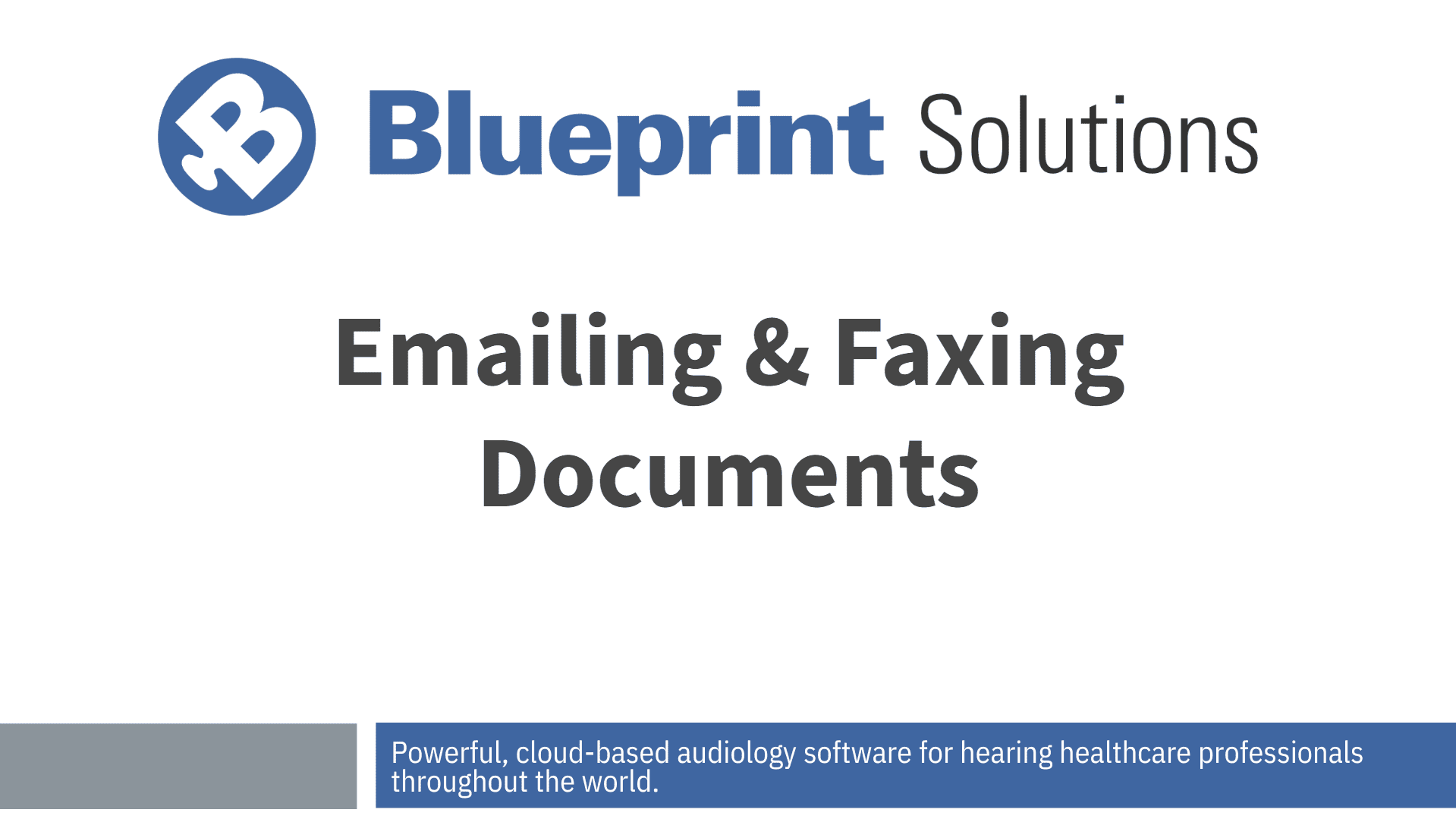 Emailing & Faxing Documents