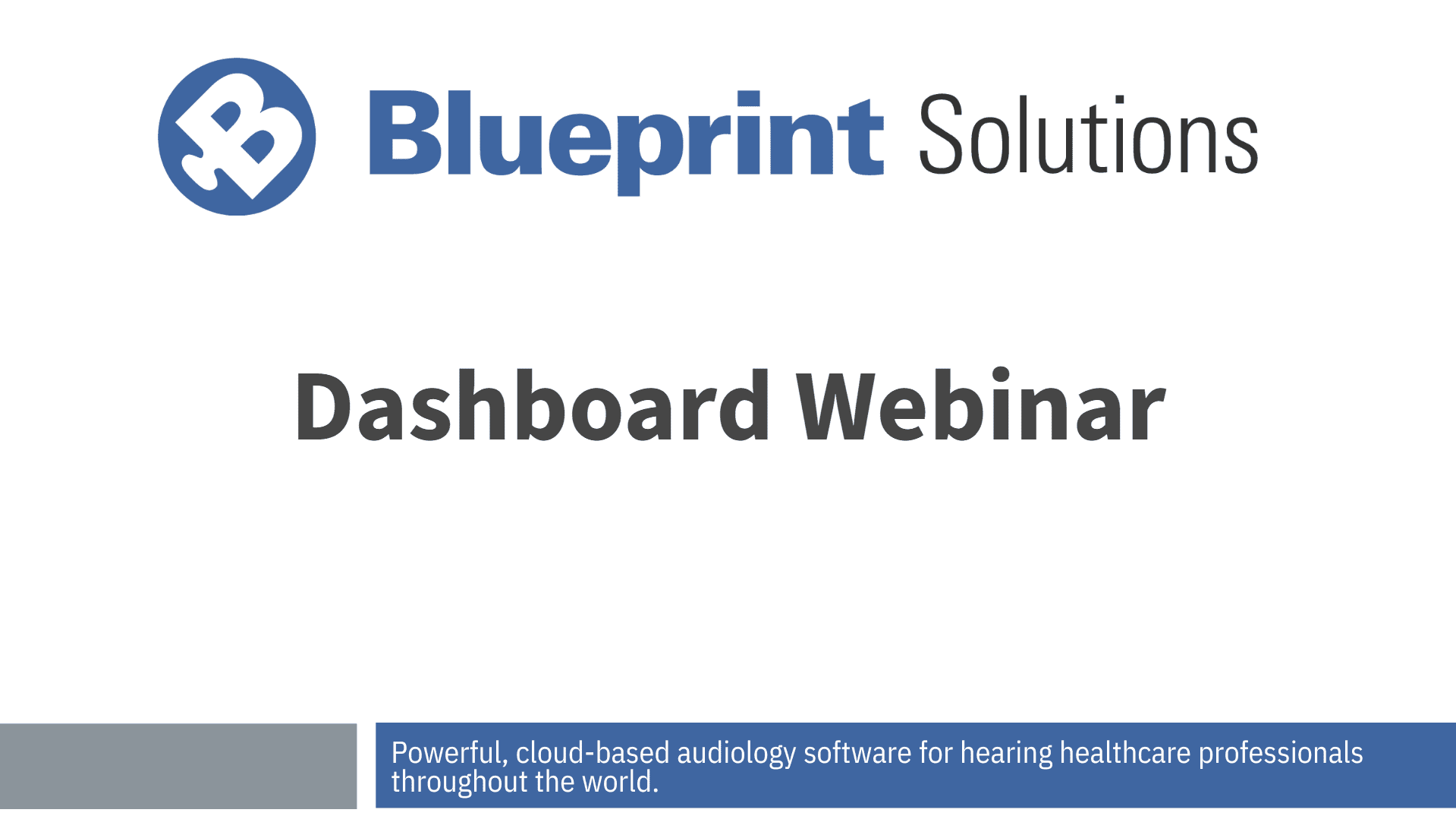 Dashboard Webinar