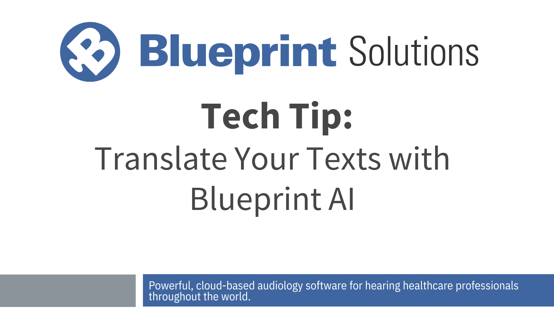 How to Translate Your Texts with Blueprint AI